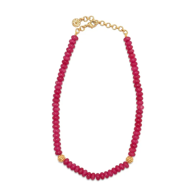 Lapis drop necklaces-CAPUCINE DE WULF - BERRY SINGLE STRAND NECKLACE