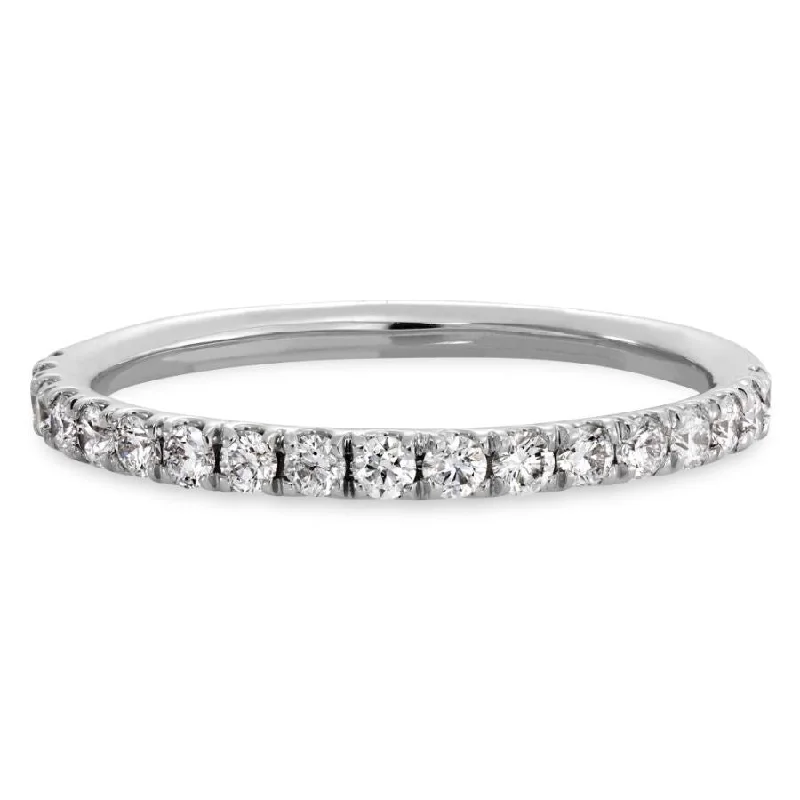 Hand-polished engagement rings-0.29ct Transcend Diamond Set Platinum Band