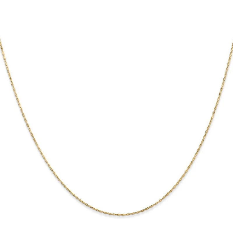 Stellar star necklaces-Curata 14k Yellow Gold Solid 0.5mm Carded Cable Rope Chain Necklace Options: 16 18 20 24