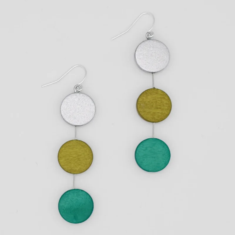 Sleek dangle earrings-Green Ashlyn Dangle Earring