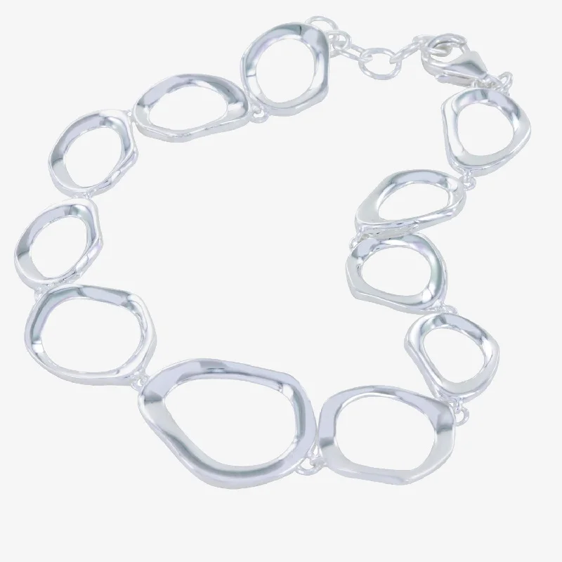 Fine bead bangles-Ringlets Sterling Silver Bracelet