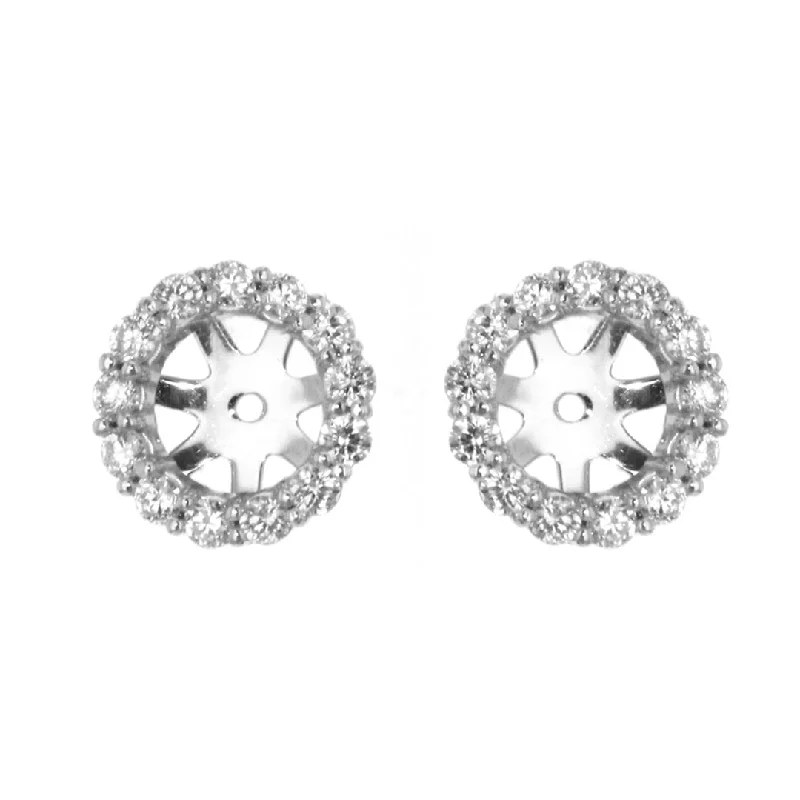 Spirit eye earrings-0.75 ctw Diamond Earring Jackets