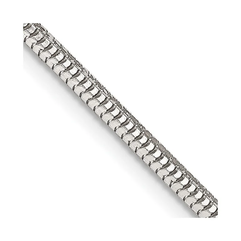 Layered link necklaces-Curata 925 Sterling Silver 2.5mm Diamond Cut Snake Chain Necklace