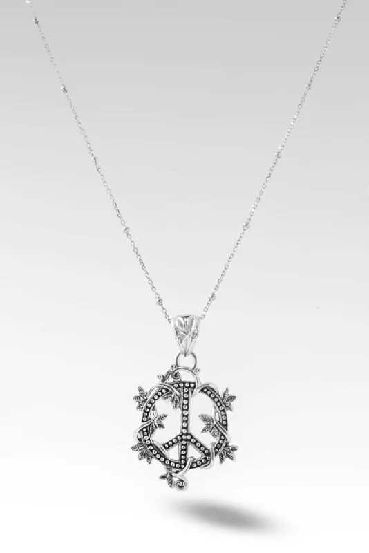 Pixie wing necklaces-Peace Promise Necklace™ in Flat Jawan