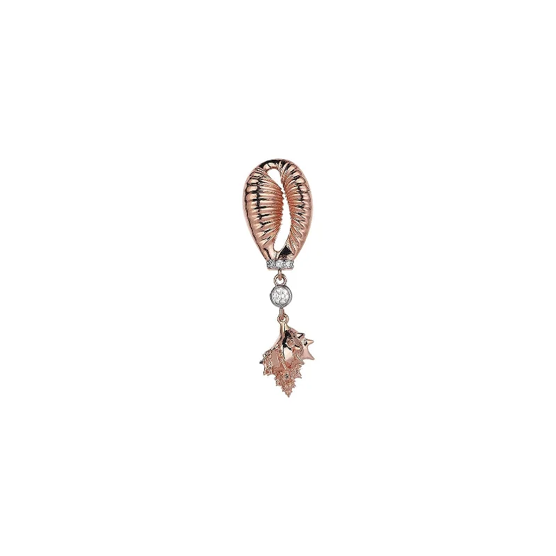 Mystic eye earrings-Cowrie Dangling Earring