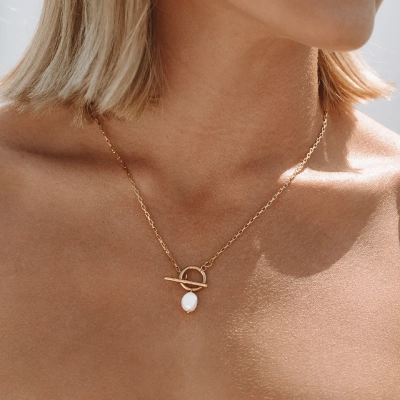 Radiant pearl necklaces-La Isla Necklace