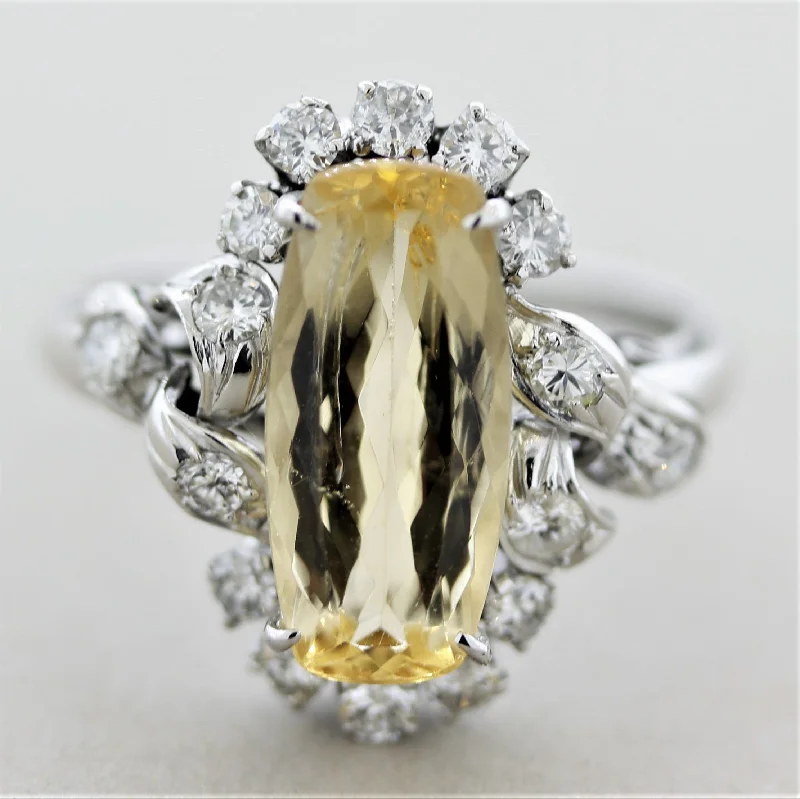 Night gothic rings-Mid-Century Topaz Diamond Platinum Ring