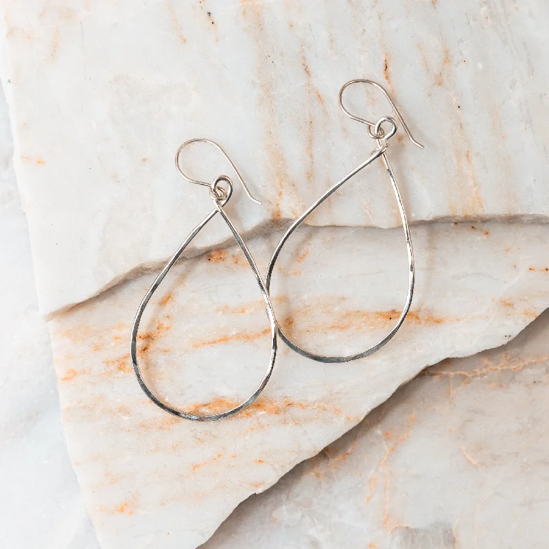 Twine bead earrings-Bailey Sterling Silver Hoop Earrings