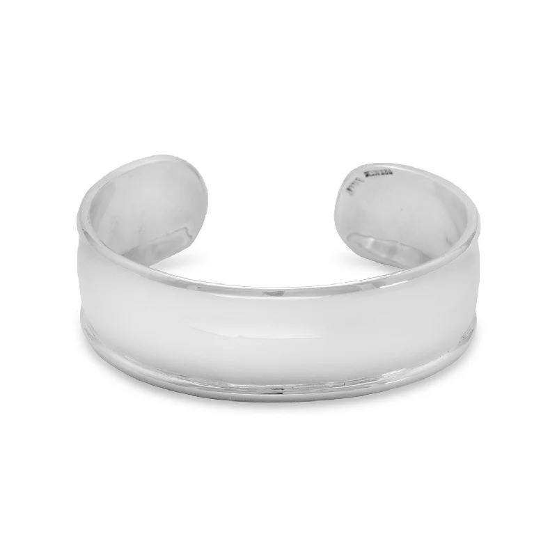 Cosmic glow bangles-19mm Cuff with Polished Edge