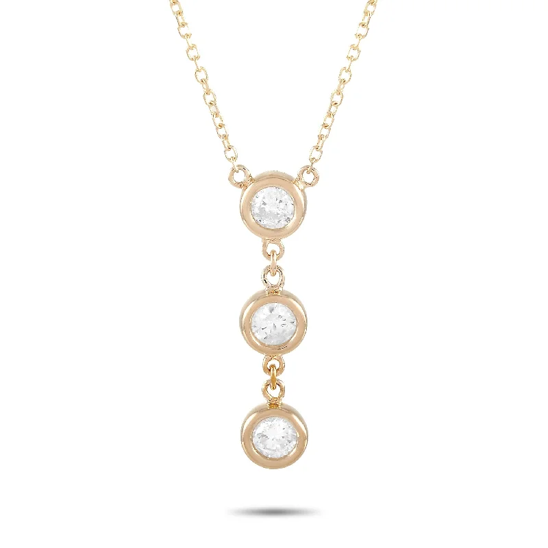 Floating stone necklaces-Yellow Gold 0.38 ct Diamond Pendant Necklace ANK-15779Y Length N/A