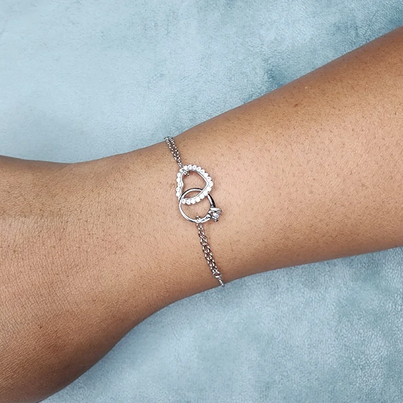 Plaited knot bangles-Unite Silver Bracelet