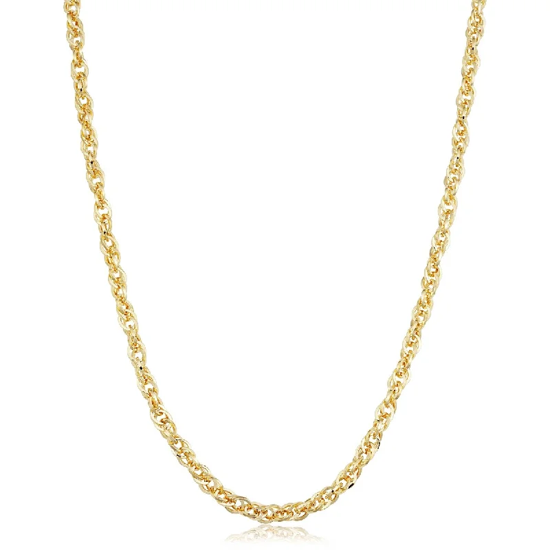 Yarn tassel necklaces-Solid 14k Yellow Gold Filled 3.6 mm Double Cable Link Chain Necklace (16, 18, 20, 24 or 30 inches)