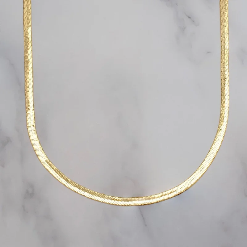 Coiled cord necklaces-Victoria Townsend Gold Plated Herringbone Chain Necklace