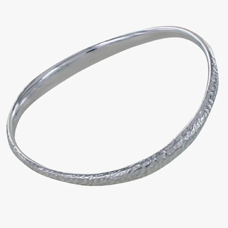 Bold druzy bangles-Sterling Silver Driftwood Bangle