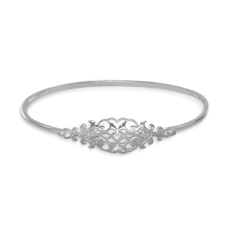 Nine-link bangles-Ornate Cut Out Design Bangle