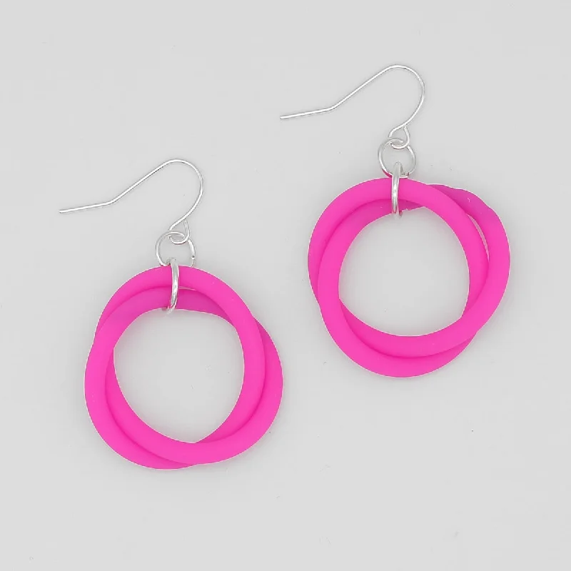 Astro design earrings-Pink Cefalu Swirl Earring