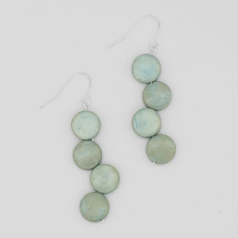 Topaz gem earrings-Mint Eva Dangle Earrings