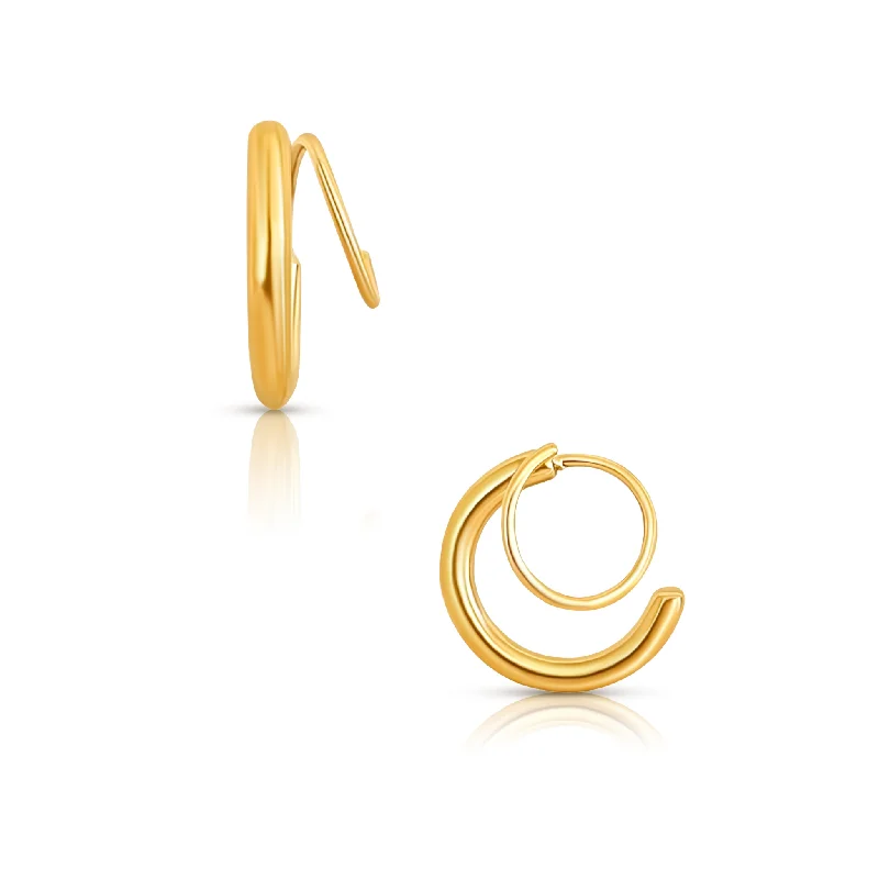 Bright gem earrings-Maisie Spiral Earring