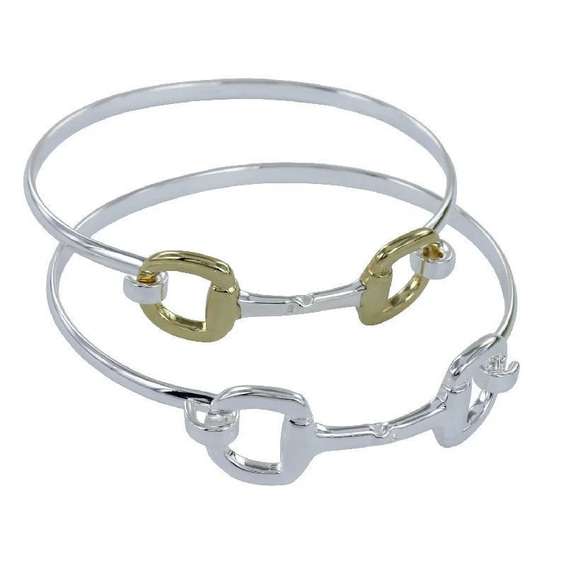 Birch grain bangles-Chunky Snaffle Cuff