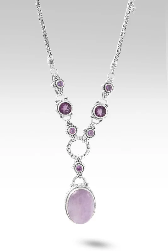 Amethyst drop necklaces-Loving Shepherd Necklace™ in Kunzite